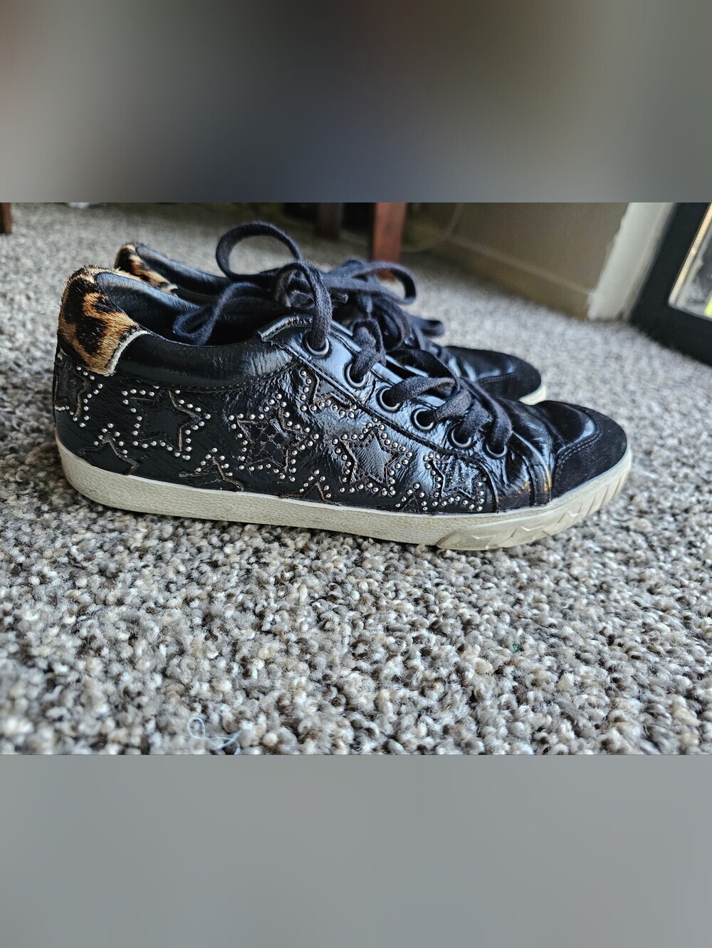 Ash Majestic Bis sneakers, a black patent leather low-top Sneakers 38/7.5